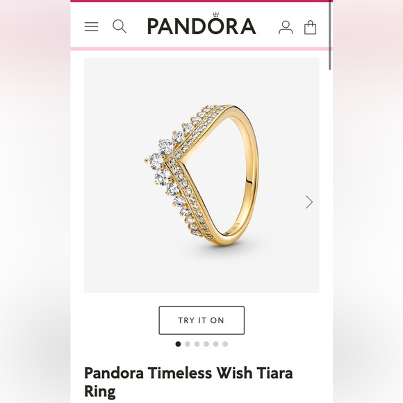 ISO this Pandora ring in size 6 or 7 - Picture 1 of 1